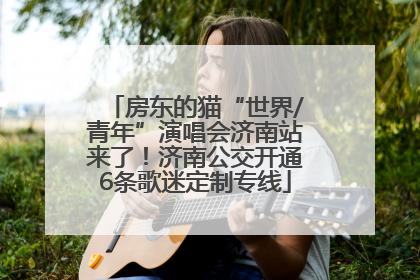 房东的猫“世界/青年”演唱会济南站来了！济南公交开通6条歌迷定制专线