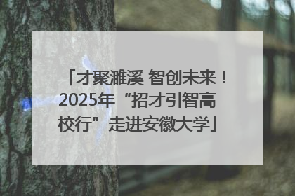 才聚濉溪 智创未来！2025年“招才引智高校行”走进安徽大学