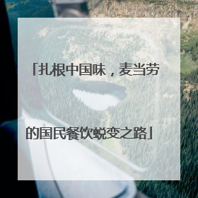 扎根中国味，麦当劳的国民餐饮蜕变之路