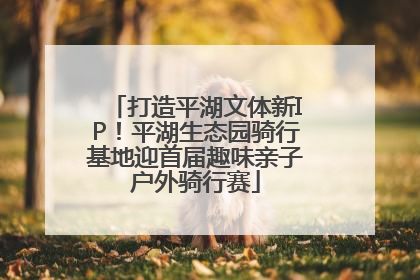 打造平湖文体新IP！平湖生态园骑行基地迎首届趣味亲子户外骑行赛