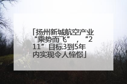 扬州新城航空产业“乘势而飞”，“211”目标3到5年内实现令人憧憬