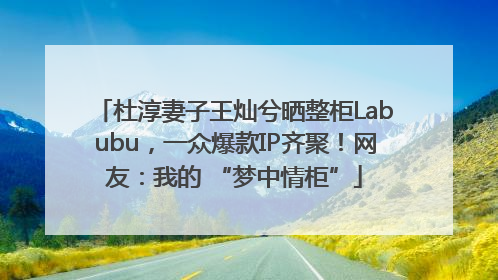 杜淳妻子王灿兮晒整柜Labubu，一众爆款IP齐聚！网友：我的 “梦中情柜”