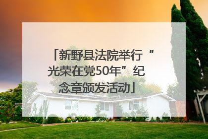 新野县法院举行“光荣在党50年”纪念章颁发活动