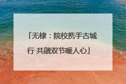 无棣：院校携手古城行 共融双节暖人心