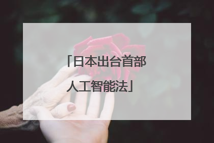 日本出台首部人工智能法