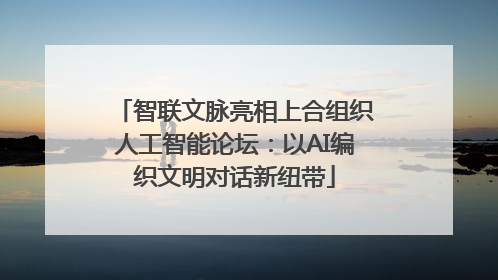 智联文脉亮相上合组织人工智能论坛：以AI编织文明对话新纽带