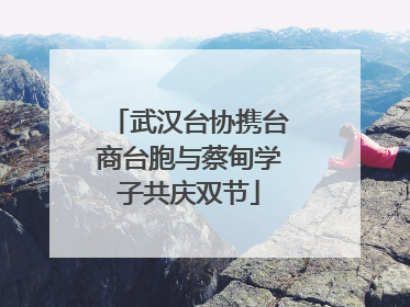 武汉台协携台商台胞与蔡甸学子共庆双节