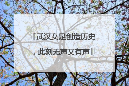武汉女足创造历史，此刻无声又有声