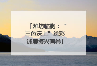 潍坊临朐：“三色沃土”绘彩铺展振兴画卷