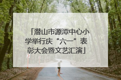 潜山市源潭中心小学举行庆“六一”表彰大会暨文艺汇演
