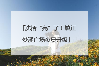 沈括“亮”了！镇江梦溪广场夜景升级