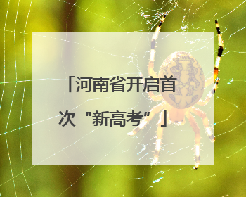 河南省开启首次“新高考”