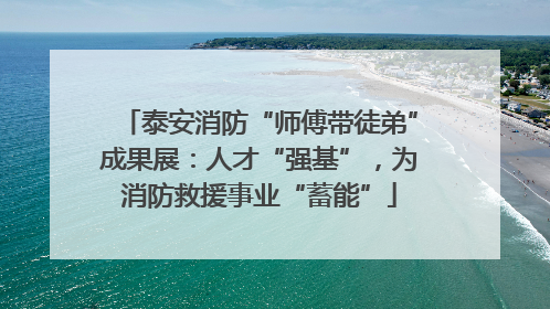 泰安消防“师傅带徒弟”成果展：人才“强基”，为消防救援事业“蓄能”
