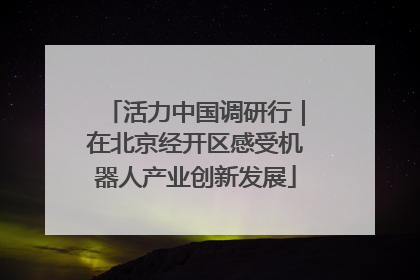 活力中国调研行｜在北京经开区感受机器人产业创新发展