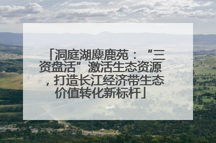 洞庭湖麋鹿苑：“三资盘活”激活生态资源，打造长江经济带生态价值转化新标杆