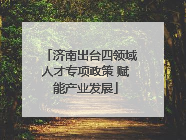 济南出台四领域人才专项政策 赋能产业发展