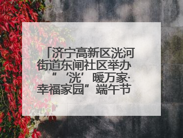 济宁高新区洸河街道东闸社区举办“‘洸’暖万家·幸福家园”端午节幸福集市活动