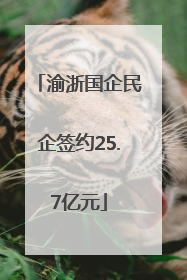 渝浙国企民企签约25.7亿元
