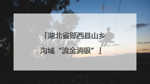 湖北省郧西县山乡沟域“流金淌银”