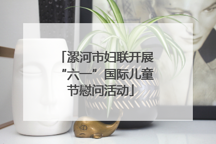 漯河市妇联开展“六一”国际儿童节慰问活动