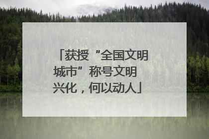 获授“全国文明城市”称号文明 兴化，何以动人