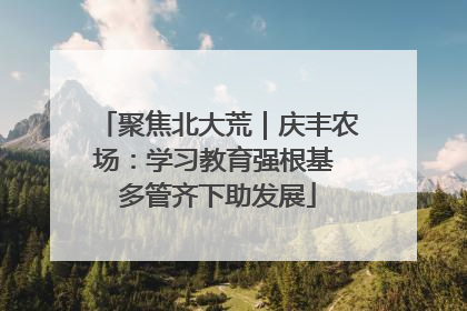 聚焦北大荒｜庆丰农场：学习教育强根基 多管齐下助发展