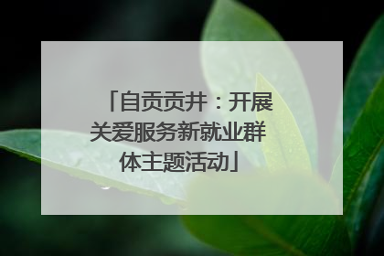 自贡贡井：开展关爱服务新就业群体主题活动