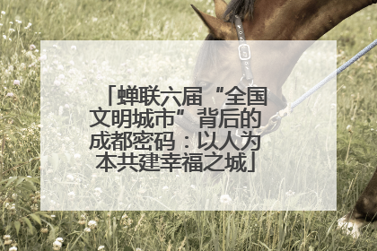 蝉联六届“全国文明城市”背后的成都密码：以人为本共建幸福之城