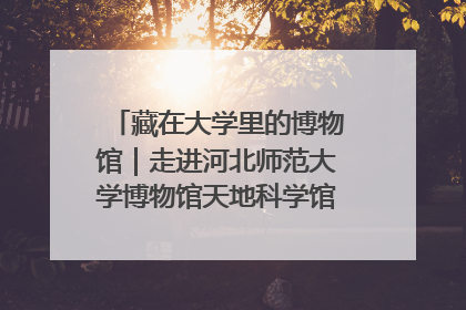 藏在大学里的博物馆｜走进河北师范大学博物馆天地科学馆：在校园里赴一场“宇宙之约”
