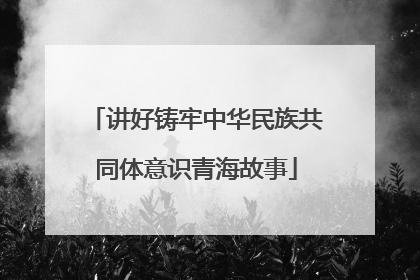 讲好铸牢中华民族共同体意识青海故事