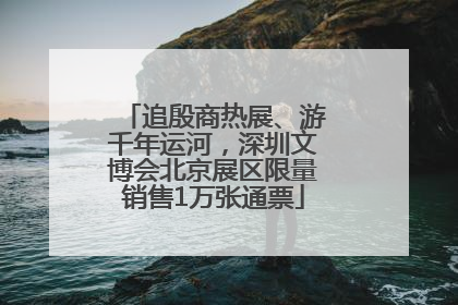 追殷商热展、游千年运河，深圳文博会北京展区限量销售1万张通票