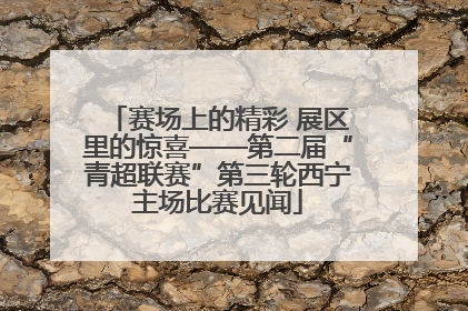 赛场上的精彩 展区里的惊喜——第二届“青超联赛”第三轮西宁主场比赛见闻
