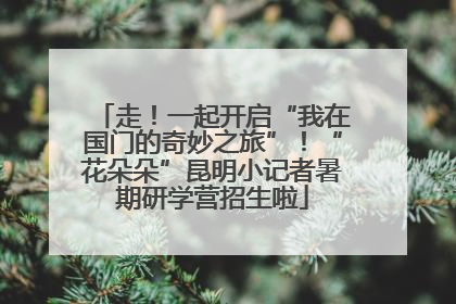 走！一起开启“我在国门的奇妙之旅”！“花朵朵”昆明小记者暑期研学营招生啦