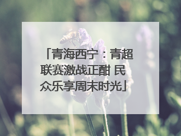 青海西宁：青超联赛激战正酣 民众乐享周末时光