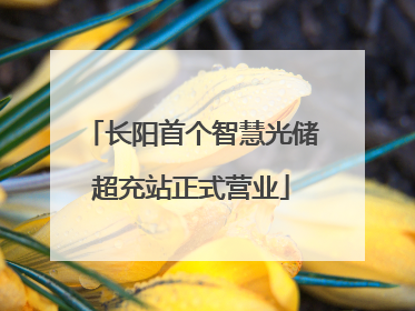 长阳首个智慧光储超充站正式营业
