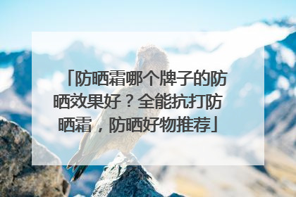 防晒霜哪个牌子的防晒效果好？全能抗打防晒霜，防晒好物推荐