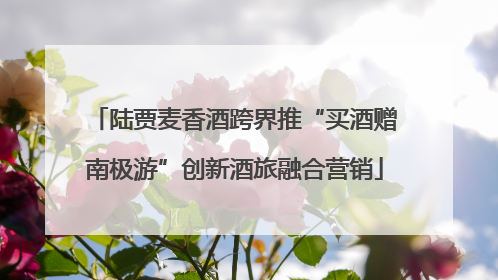 陆贾麦香酒跨界推“买酒赠南极游”创新酒旅融合营销
