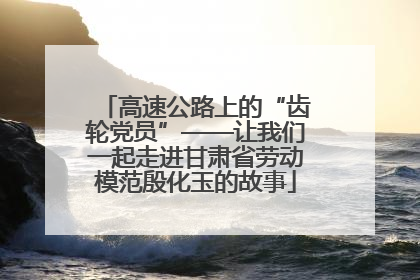 高速公路上的“齿轮党员”——让我们一起走进甘肃省劳动模范殷化玉的故事