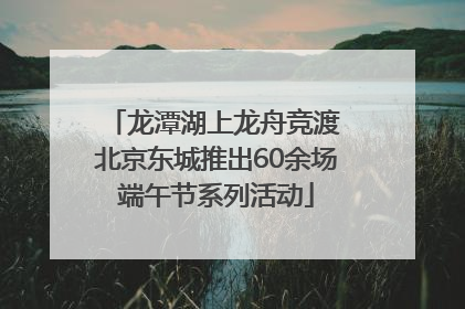 龙潭湖上龙舟竞渡 北京东城推出60余场端午节系列活动