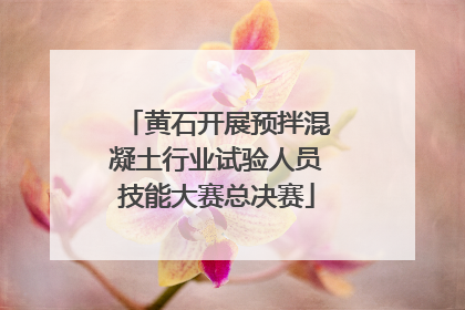黄石开展预拌混凝土行业试验人员技能大赛总决赛