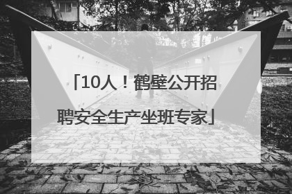10人！鹤壁公开招聘安全生产坐班专家