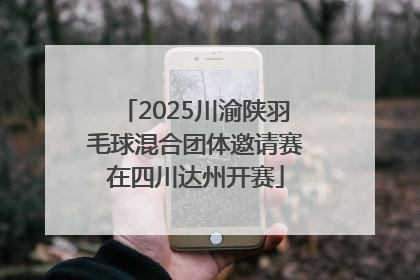 2025川渝陕羽毛球混合团体邀请赛在四川达州开赛