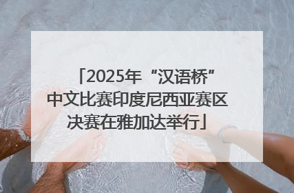 2025年“汉语桥”中文比赛印度尼西亚赛区决赛在雅加达举行