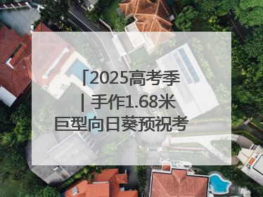2025高考季｜手作1.68米巨型向日葵预祝考生“一举夺魁”