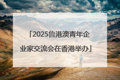 2025鲁港澳青年企业家交流会在香港举办
